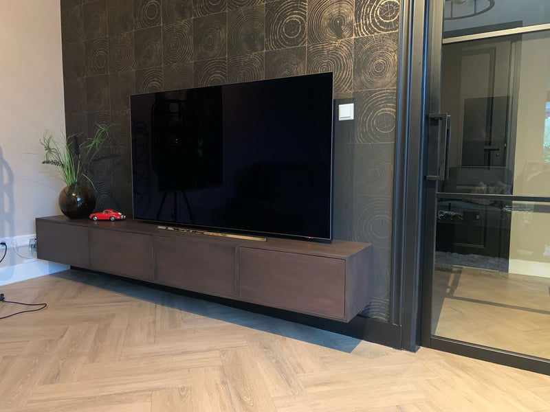 Zwevend TV meubel Vision Walnut