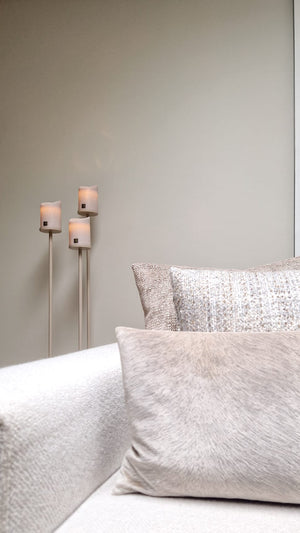 LED Light Candle beige moveable flame