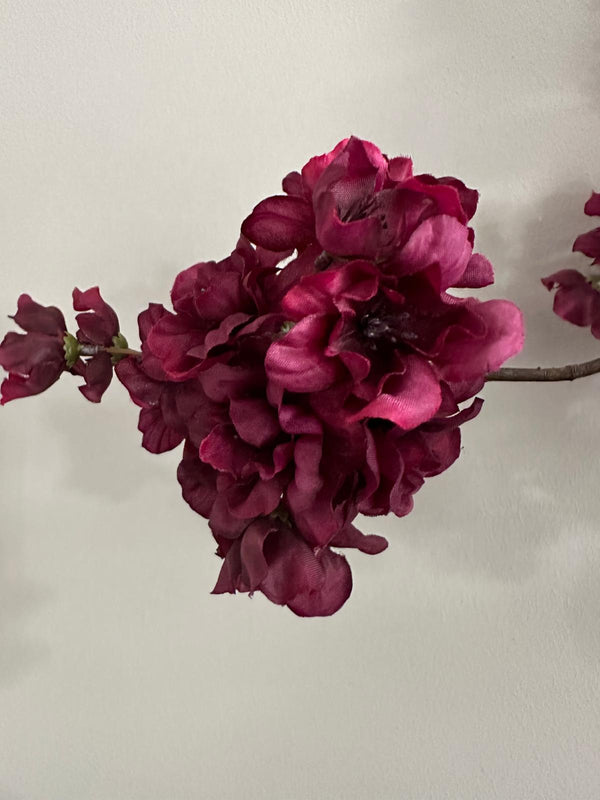 kunstbloesemtak aubergine burgundy