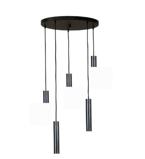 Ava Lamp Rond 5 Lamps Frosted Compleet zoals op foto