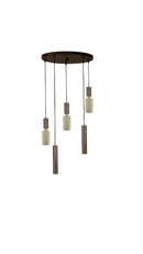 Ava Lamp Rond 5 Lamps Frosted Compleet zoals op foto