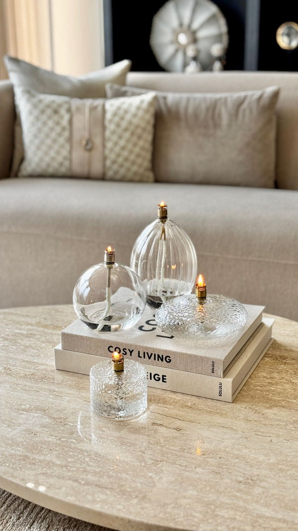 Olielamp Cilinder Hammered