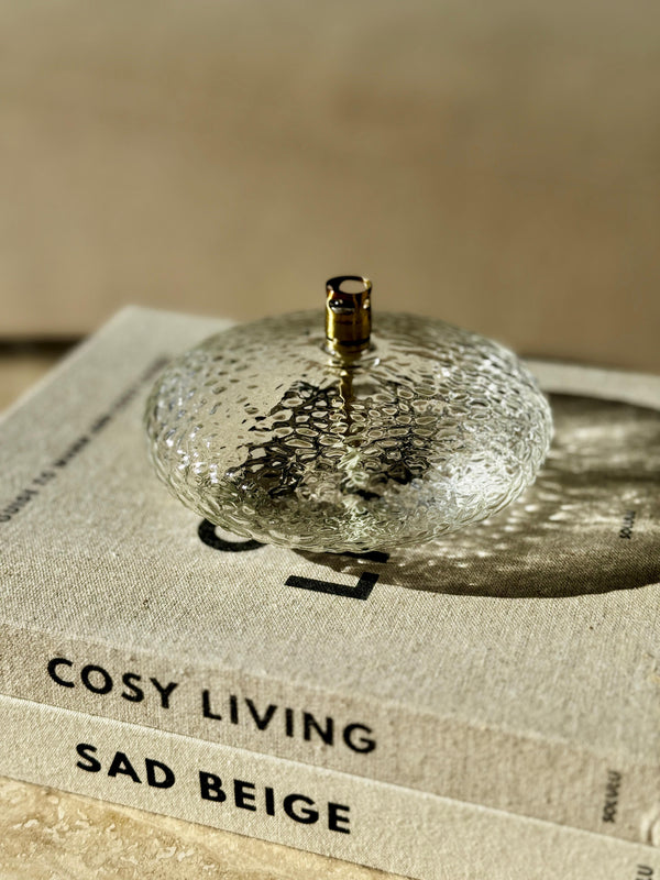 Olielamp Disk Hammered