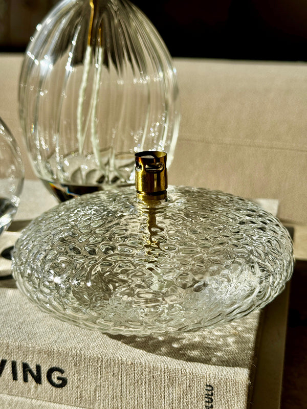 Olielamp Disk Hammered