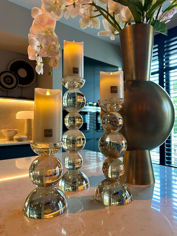 Candleholder Gold Luster Set