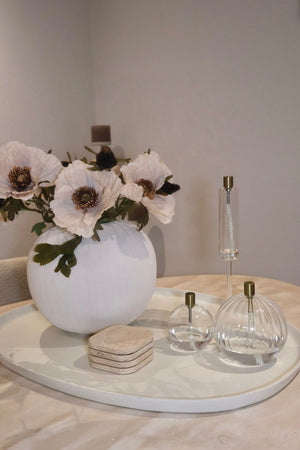 Kunstbloem Klaproos cream