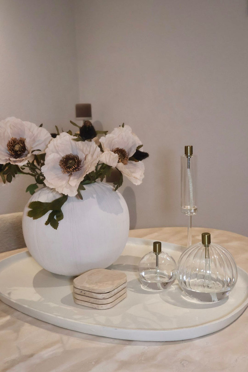 Kunstbloem Klaproos cream