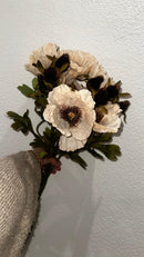 Kunstbloem Klaproos cream