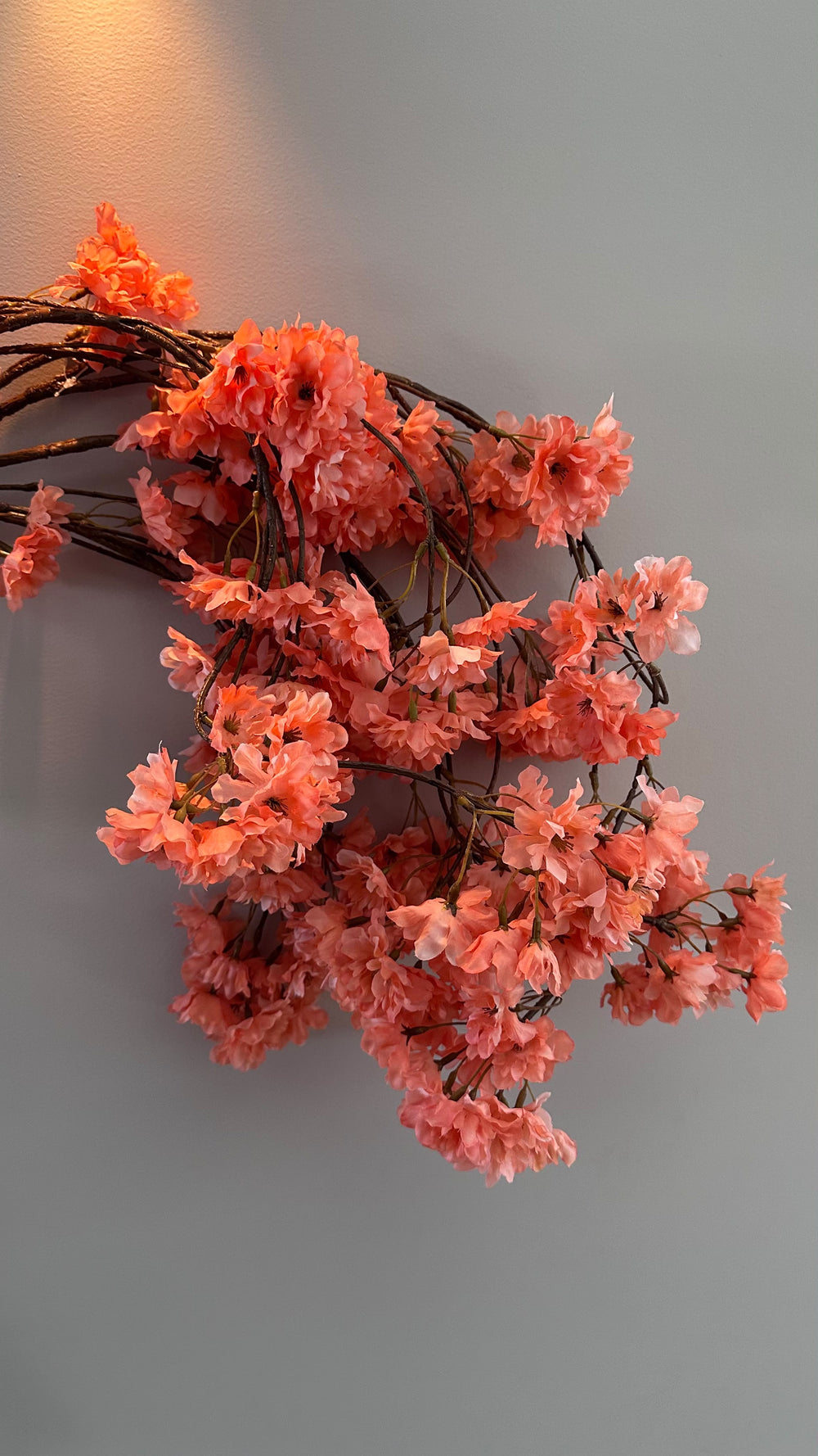Kunstbloesemtak Burnt Coral 126 cm
