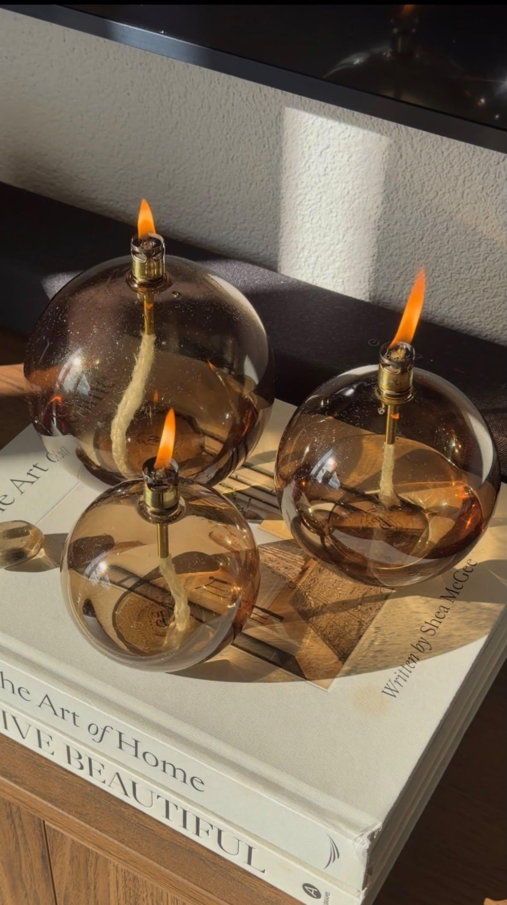 Olielamp Bol Champagne
