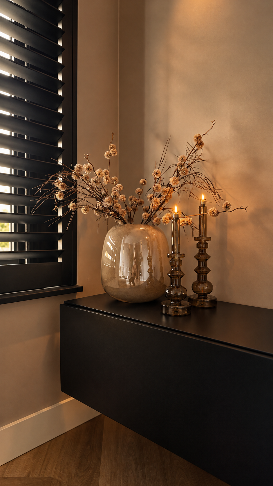 Satin Allure | Shop The Look | PTMD MEXX Vaas & Candleholders Peri Living