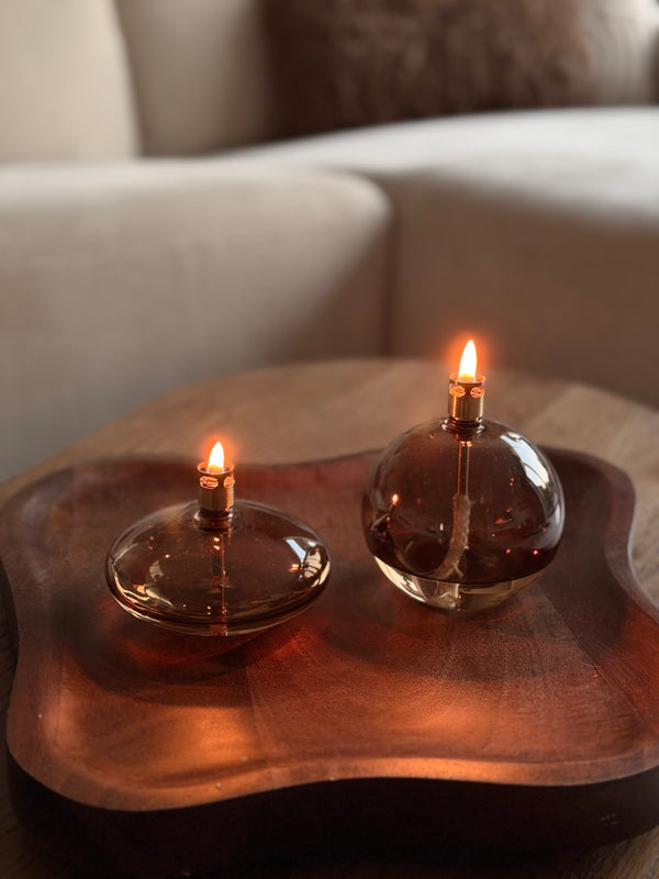 Set Solange | Shop The Look | Breckenridge Walnut dienblad Vase the World met olielampjes Peri Living