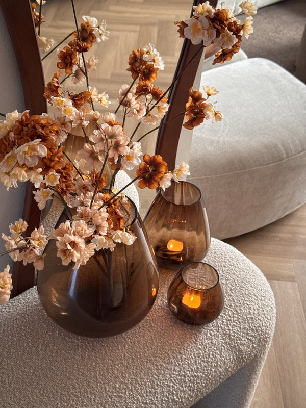 The Taupe Trio Set | Shop the Look | Vase the World Tasman Curved Taupe Set van 3