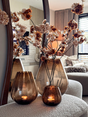 The Taupe Trio Set | Shop the Look | Vase the World Tasman Curved Taupe Set van 3