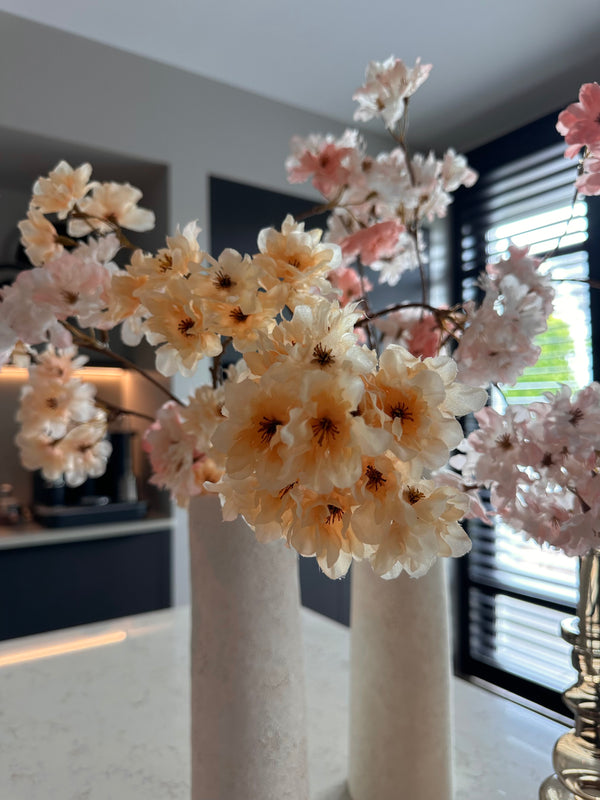 Kunstbloesemtak Soft Peach 85 cm