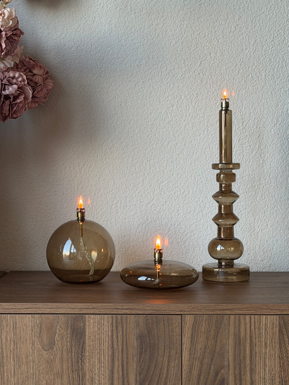 Peri Living Diane Set van 3 | Shop the Look | Champagne Glazen Olielampen