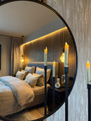 LED Light Diner Candle Rustic gold