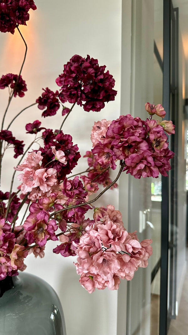 Kunstbloesemtakken paars-roze