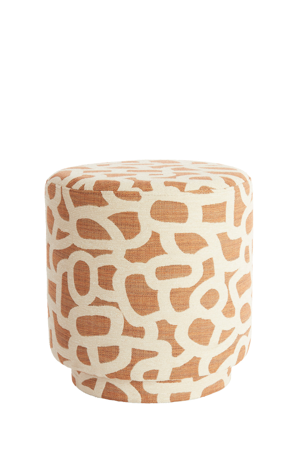 Pouf Ø40x44 cm DAVONTE terra+cream Light & Living