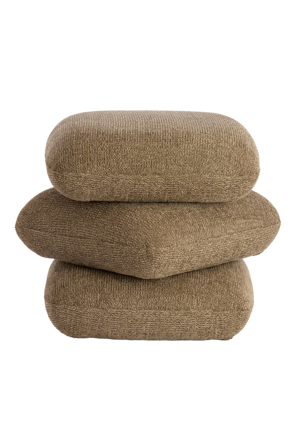 Pouf 44,5x44,5x44,5 cm LAURIE taupe Light & Living