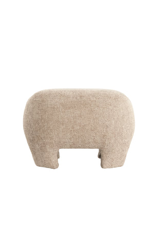 Pouf 53x41x38 cm ZENICA light brown Light & Living
