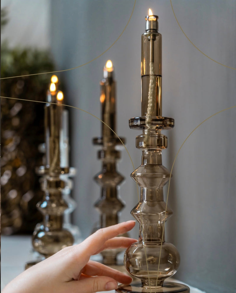 Candleholder Champagne (Olielamp)