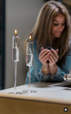 Candlestick Clear (Olielamp)