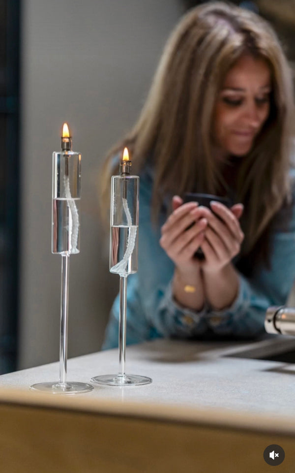 Candlestick Clear (Olielamp)