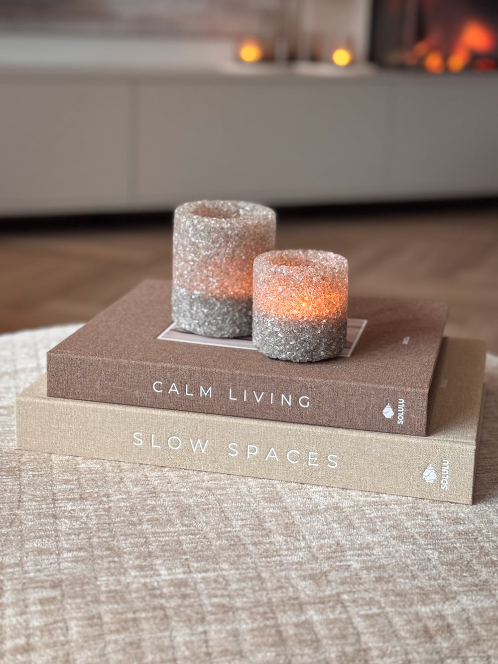 Tealight MORITA glass grey Light&Living