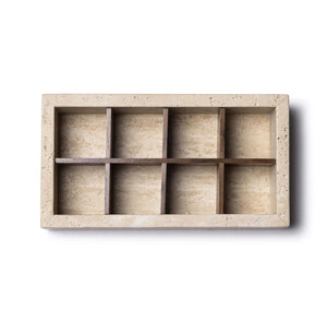 Travertine organizer box