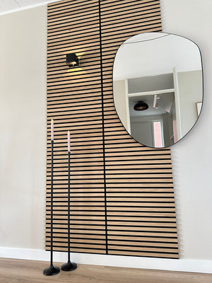 Vloerkandelaar zwart set van 2 stuks