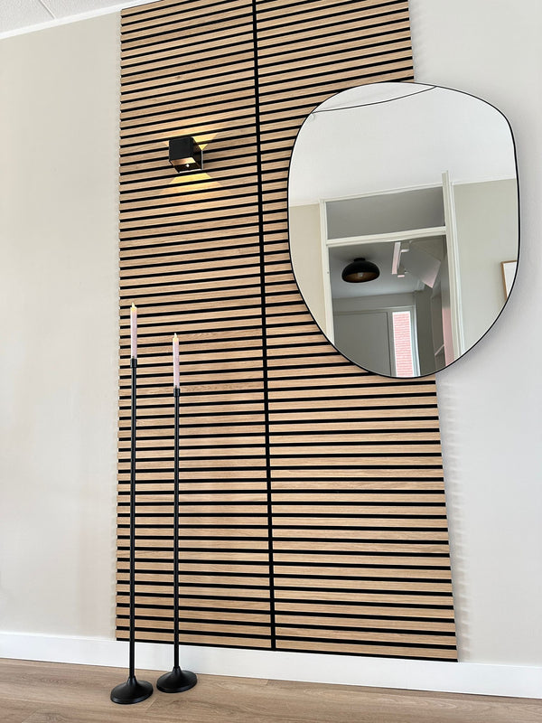 Vloerkandelaar zwart set van 2 stuks