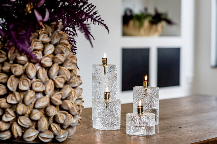 Olielamp Cilinder Hammered