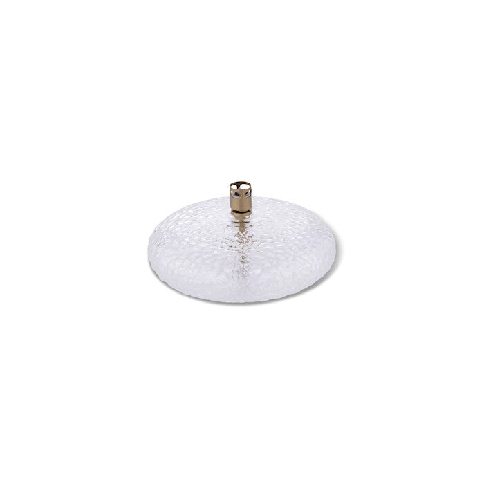 Olielamp Disk Hammered Brass