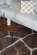 Karpet Macy met afgeronde hoeken Bruin