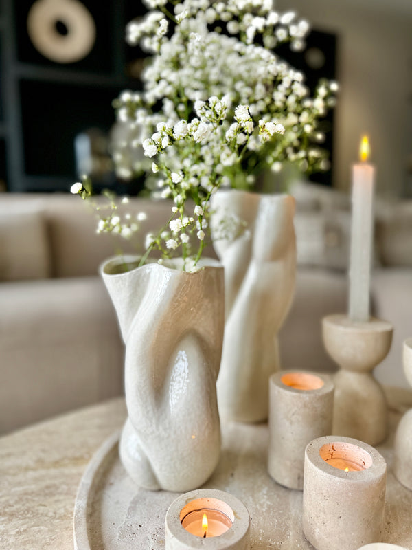 Travertine Kaarsenhouder