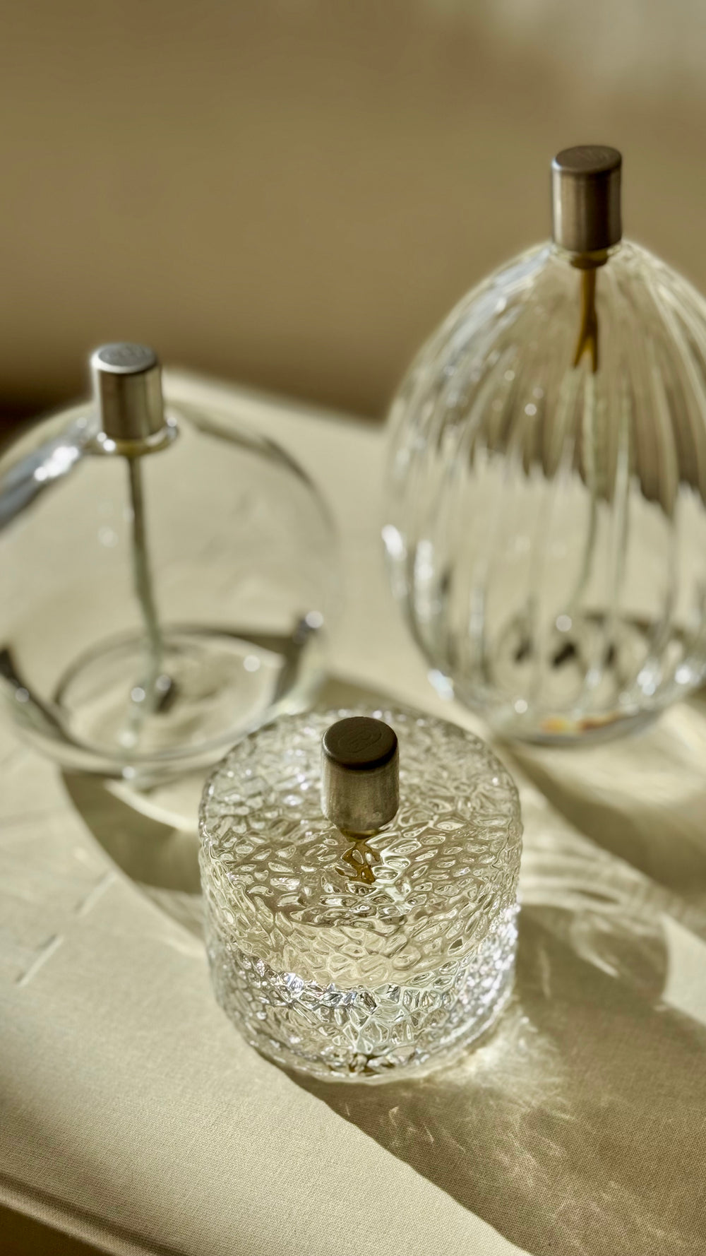 Olielamp Cilinder Hammered