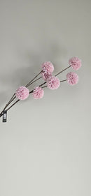 kunstbloem pom pom lila 98 cm