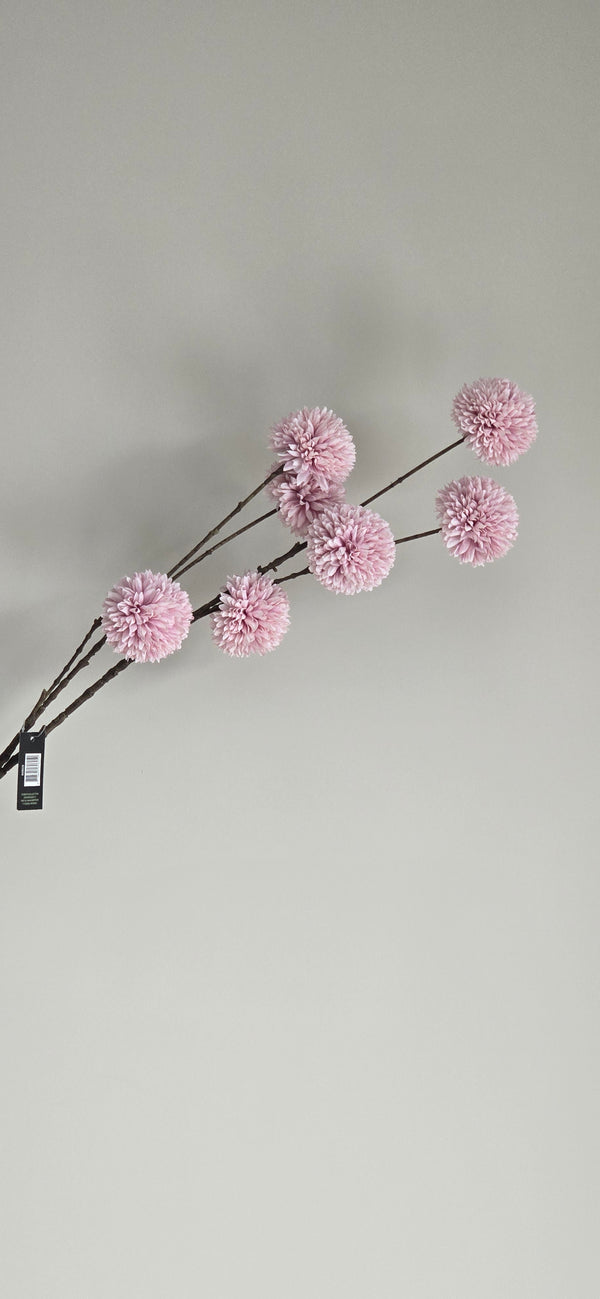 kunstbloem pom pom lila 98 cm