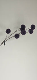 kunstbloem pom pom purple 98 cm