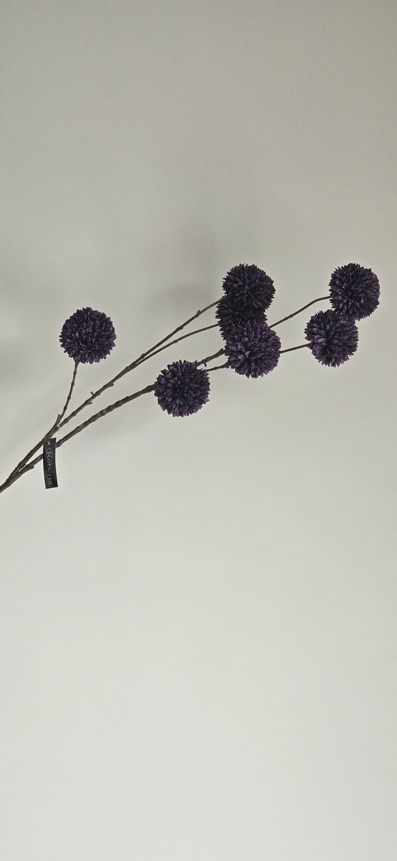 kunstbloem pom pom purple 98 cm