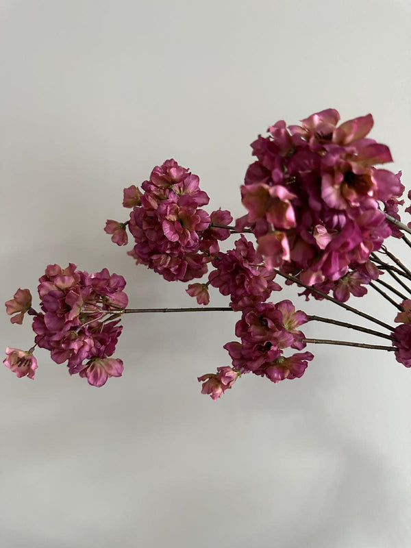 kunstbloesemtak donkerroze paars vermillion