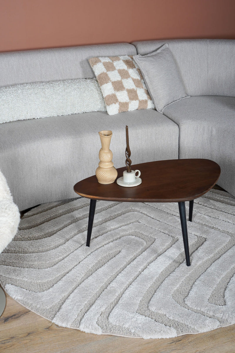 Karpet Lima Beige Rond