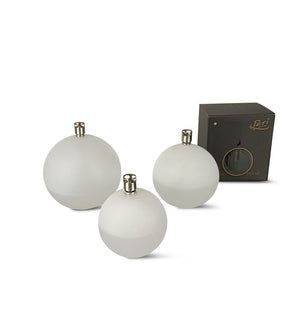 Olielamp Round Frosted