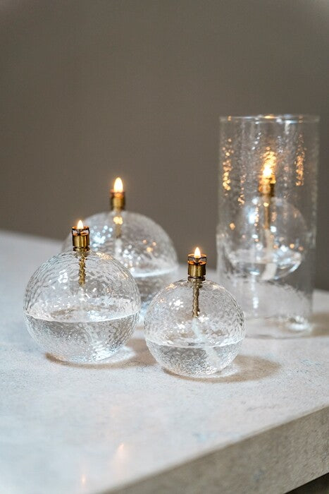 Olielamp Round Hammered