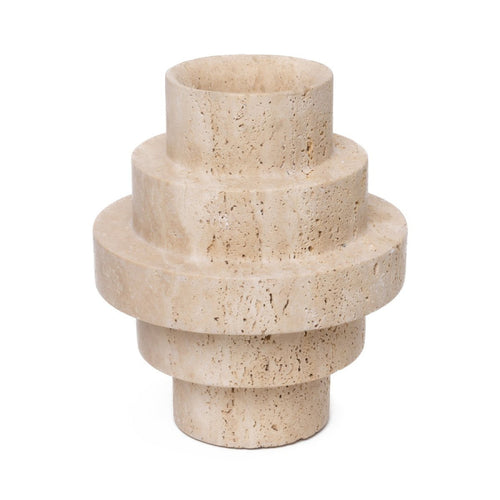 Travertine Agano Vaas