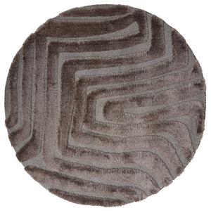 Karpet Lima Bruin Rond