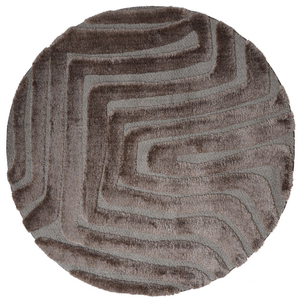 Karpet Lima Bruin Rond