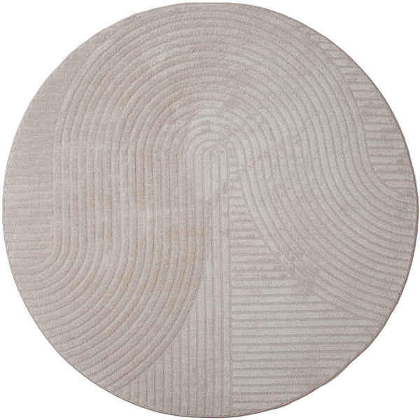 Karpet Ella Beige Rond