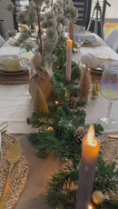 LED Light Diner Candle Beige